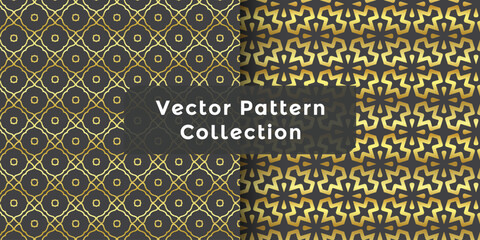 Abstract geometric easy seamless set creative vector symbols textures