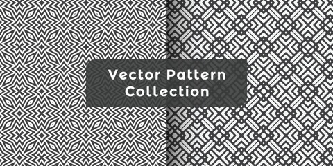 Abstract geometric easy seamless set creative vector symbols textures