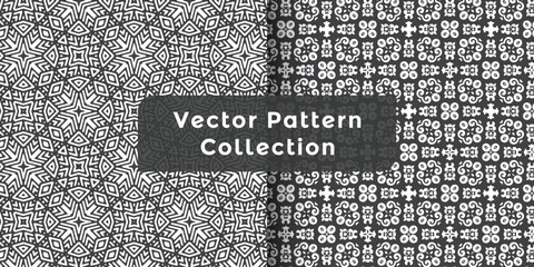 Abstract geometric easy seamless set creative vector symbols textures