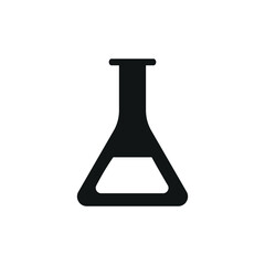 erlenmeyer sign symbol vector glyph icon