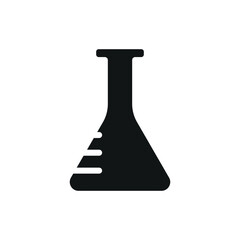 erlenmeyer sign symbol vector glyph icon