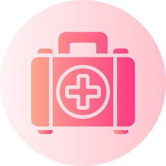 first aid kit gradient icon