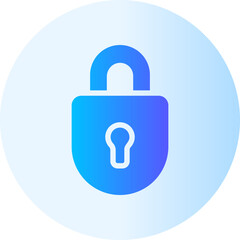 lock gradient icon