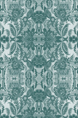 Exotic elegance: Arabesque Fabric Vintage Geometric Pattern. Perfect for textiles and vintage-inspired creations.