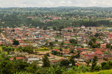 Aerial view of Fort Portal, Uganda