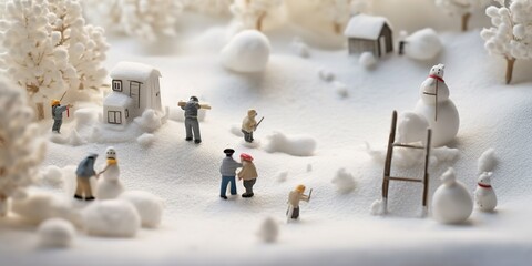 miniatures house, generative Ai