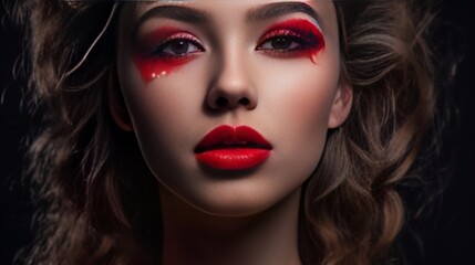 Fototapeta premium woman with lips