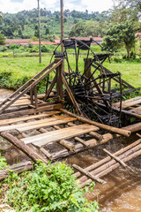 Water wheel near Kisiizi Falls, Uganda