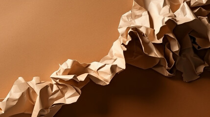 A brown paper with a torn edge is shown.generative ai