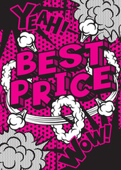 販売促進の英文POPデザイン素材