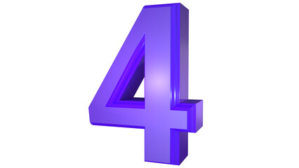 Fototapeta premium 3d number 0 to 9 