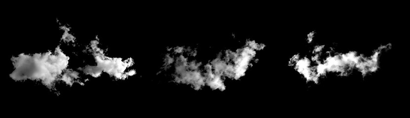 cloud isolated on black background	

