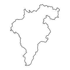 Obraz premium County Carlow map, administrative counties of Ireland. Vector illustration.