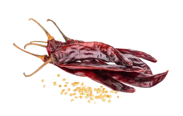 Fotobehang Hete pepers Dried red chili png background