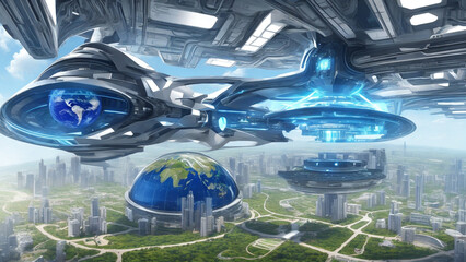 近未来の都市イメージ