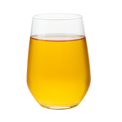 Fresh apple juice isolated on a transparent background