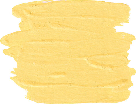 oil paint yellow brush stroke