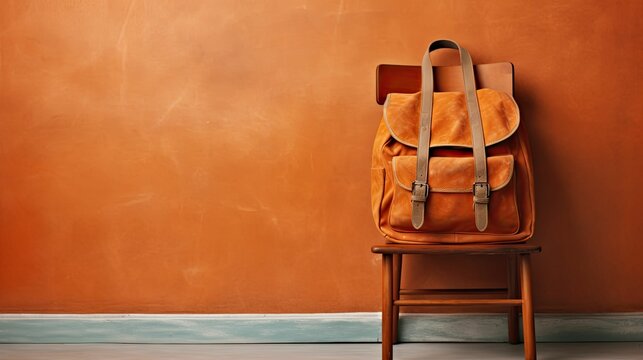 College Bound: Backpack Hanging on Chair, Ready to Return
