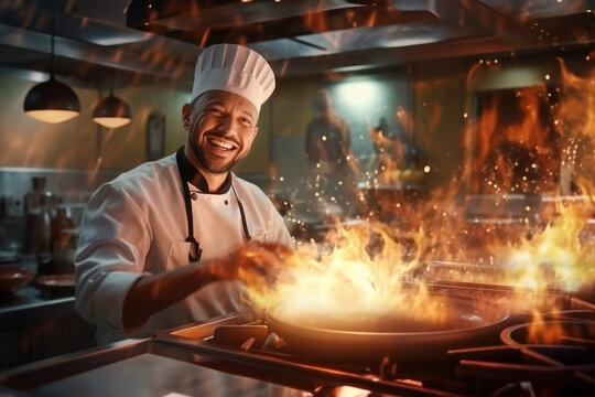 Chief-cooker created with Generative AI technology