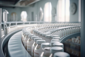 Obraz premium Medicine production created with Generative AI technology