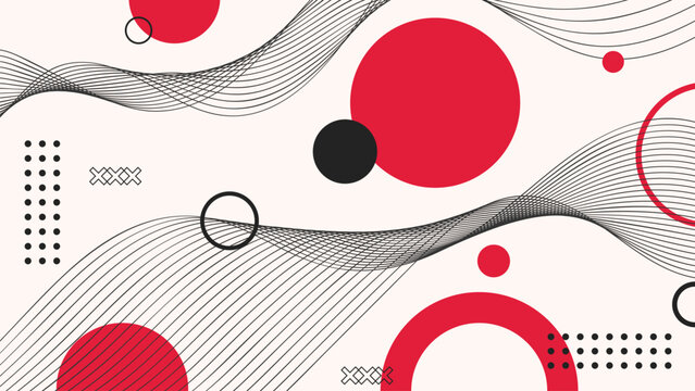 Abstract wave japanese geometric background