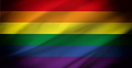 LGBT rainbow flag with dark edges