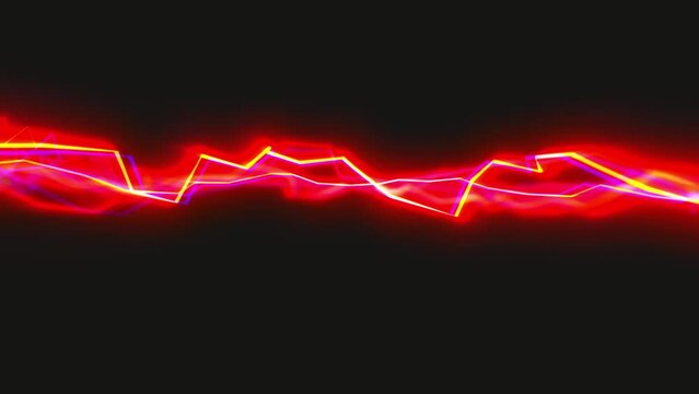 Electric Thunder Strikes Kinetic Action Fx/ 4k animation of a dynamic kinetic distorted electrical thunder strikes background with shining rays twitching and chromatic aberration fx