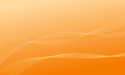 orange yellow lines curve wave soft gradient abstract background