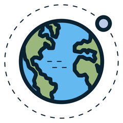moon orbit icon © agusraharj