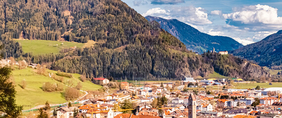 Alpine spring view near the Brenner pass