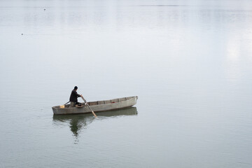 boat on the river © Sakis Pallas