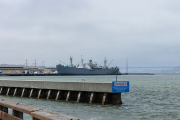 San Francisco, USA, June 29, 2022: The SS Jeremiah O'Brien in Pier 45 in San Francisco. SS Jeremiah...