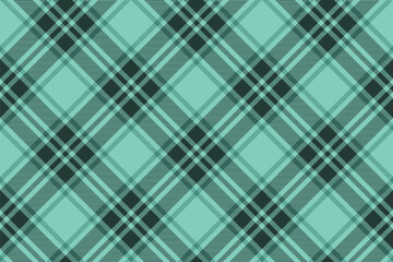 Tartan plaid background, diagonal check seamless pattern. Vector fabric texture for textile print, wrapping paper, gift card, wallpaper.