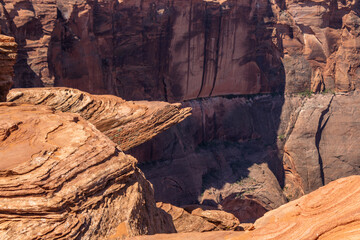 Horseshoe Bend Trail at the Glen Canyon National Recreation Area in Arizona, USA.
