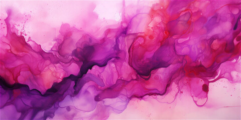 magenta pink watercolor abstract background, ai generated