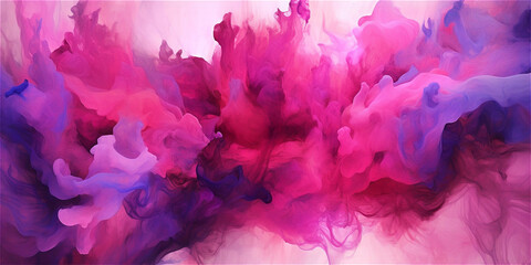 magenta pink watercolor abstract background, ai generated
