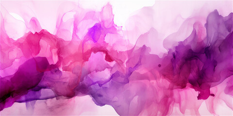 magenta pink watercolor abstract background, ai generated
