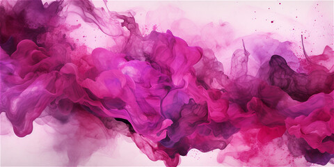 magenta pink watercolor abstract background, ai generated
