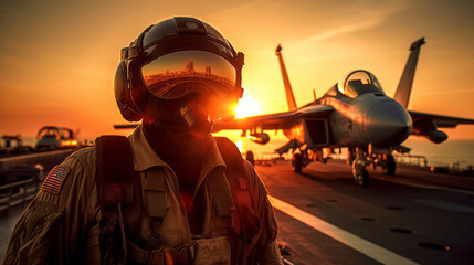A fighter_pilot  top gun - obrazy, fototapety, plakaty