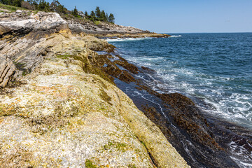 rocky coast of the sea