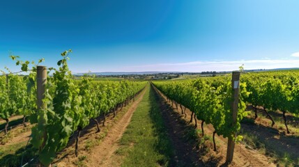 Fototapeta na wymiar vineyard in region, ai genrative 