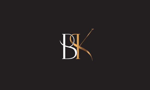 BK, KB, K, B Abstract Letters Logo Monogram	