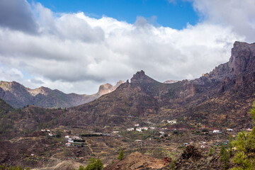 Walking around San Bartolome village on the island of Gran Canaria, Canary Islands, Spain - 608992994