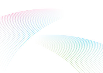 線で描いた光や風の抽象的なイメージ