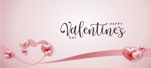 valentine's day card with hearts on a pink background in the shape of a heart. vector design