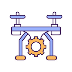 Air Drone Preferences Vector Icon

