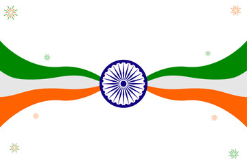 Happy independence day India Template Design good for Website banner and greeting card.
