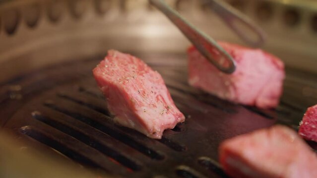 Indulge in a mouthwatering feast with our thick A5 beef grill, bursting with flavor and sizzling with fire passion. Sink your teeth into succulent, juicy cuts, perfectly seared to create a tantalizing