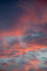 Beautiful Cloudscape with Dramatic Sky and Scenic Nature Background, No People Present