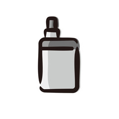 Vaporizer - Cannabis product icon/illustration (Hand-drawn line, colored version)